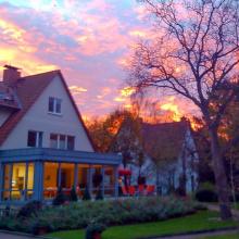 Sonnenaufgang beim Hospiz Luise